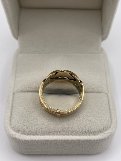 9ct gold puzzle ring