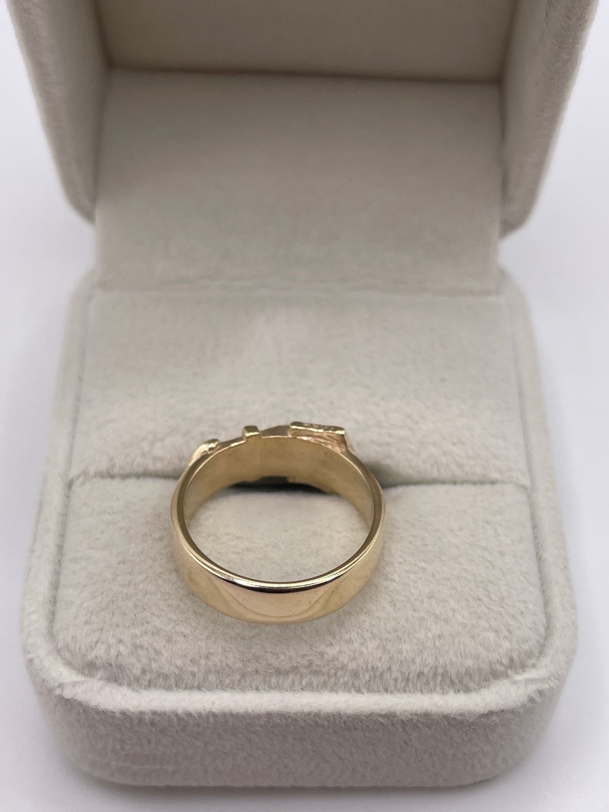 9ct gold buckle ring