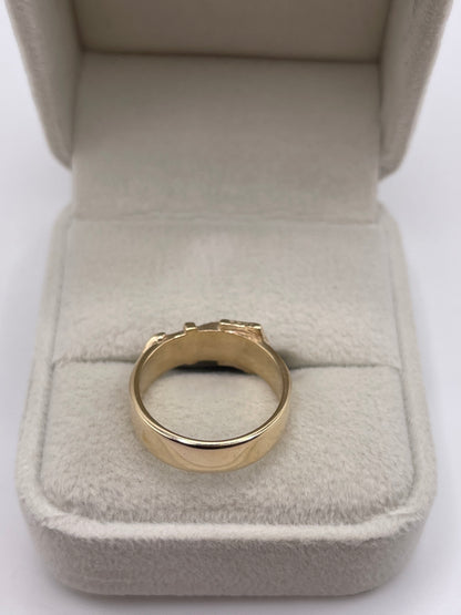 9ct gold buckle ring