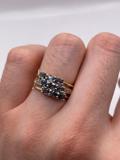 9ct gold sapphire ring