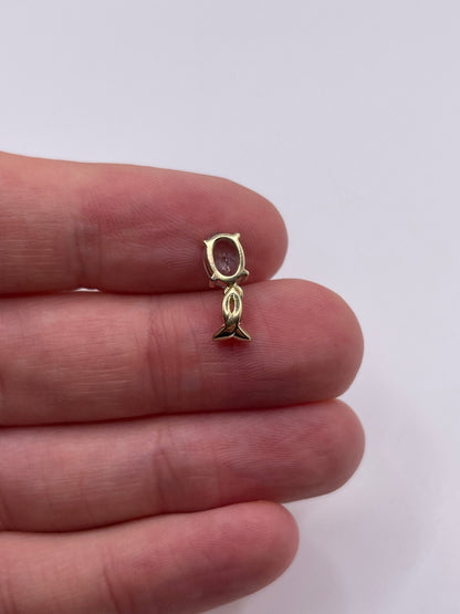 9ct gold topaz pendant