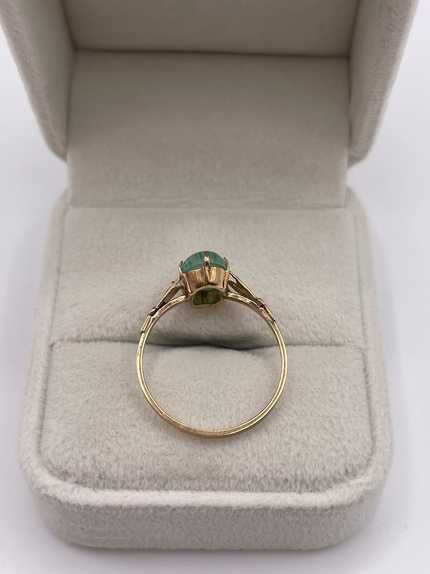 9ct gold agate ring