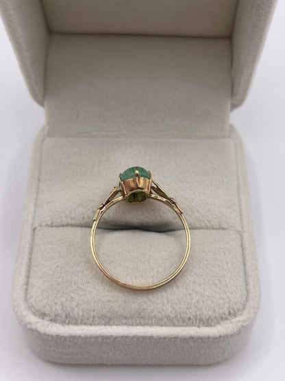 9ct gold agate ring