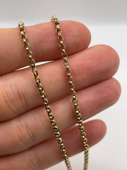9ct rose gold chain 466