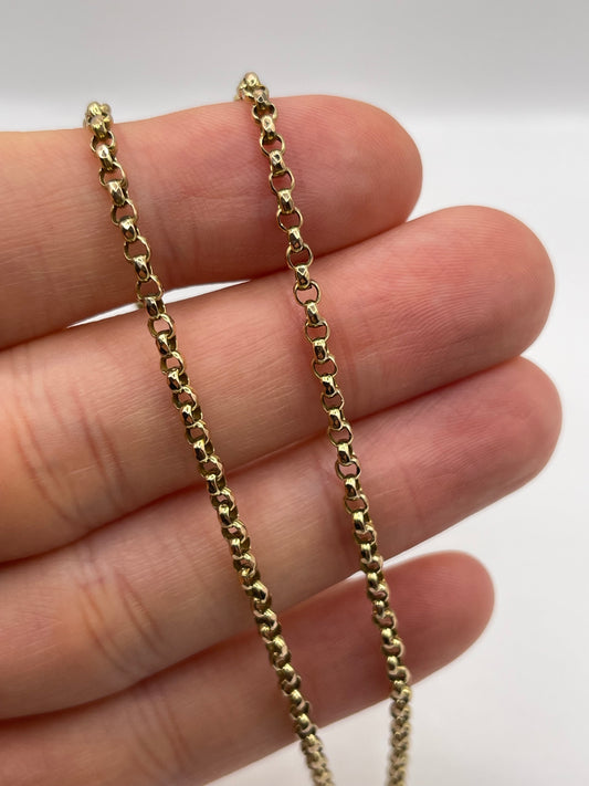 9ct rose gold chain 466