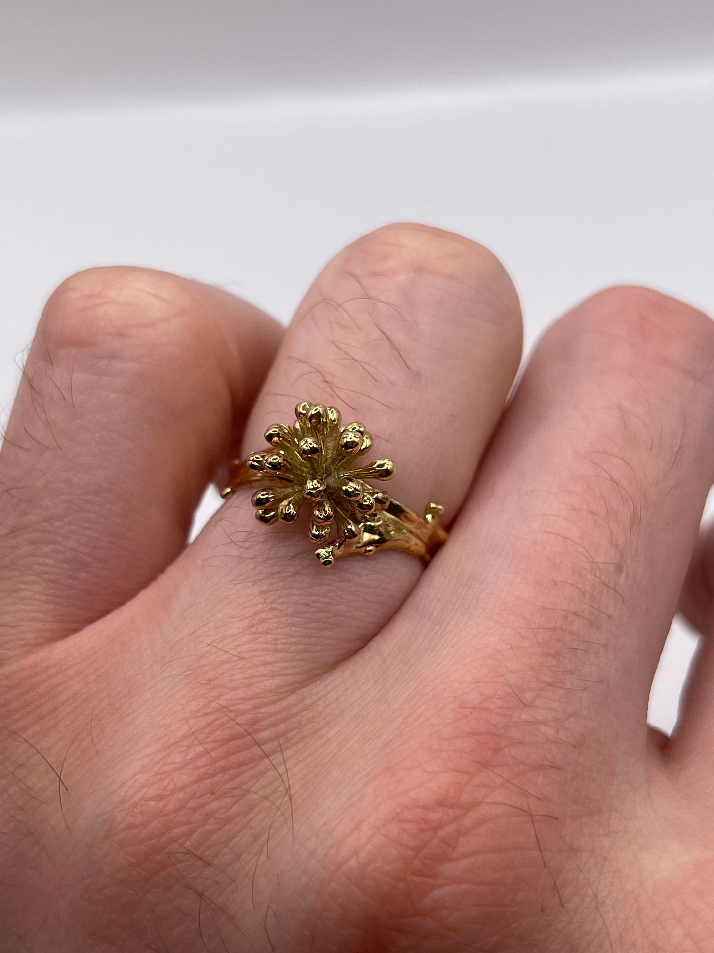 Unusual 14ct gold ring