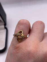 Load image into Gallery viewer, 9ct gold double heart ring
