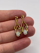 Load image into Gallery viewer, 9ct gold opal earrings
