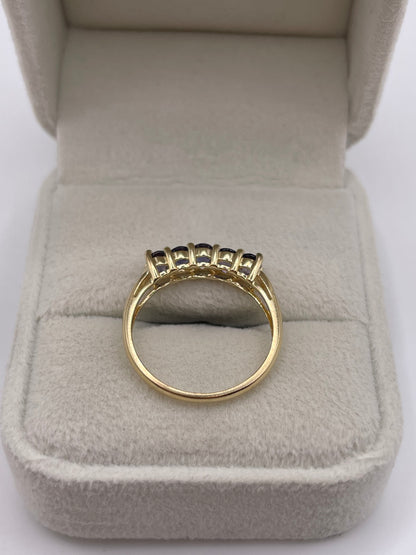 9ct gold iolite ring