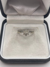 Load image into Gallery viewer, 14ct white gold diamond cluster ring
