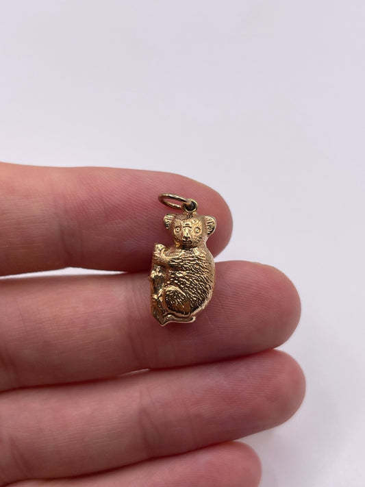 9ct gold koala bear charm