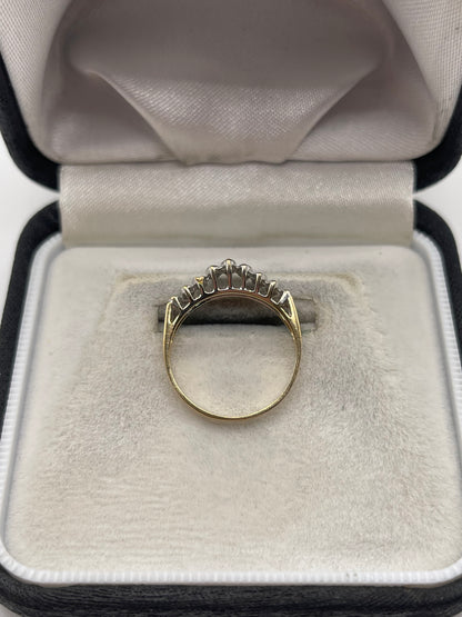 9ct gold diamond ring