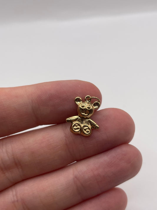 9ct gold bear charm