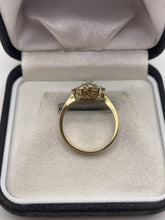 Load image into Gallery viewer, 9ct gold aquamarine cluster ring
