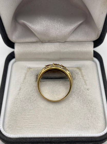 9ct gold ruby ring