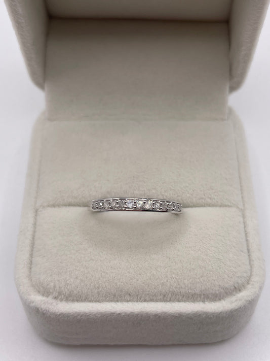 9ct white gold diamond ring