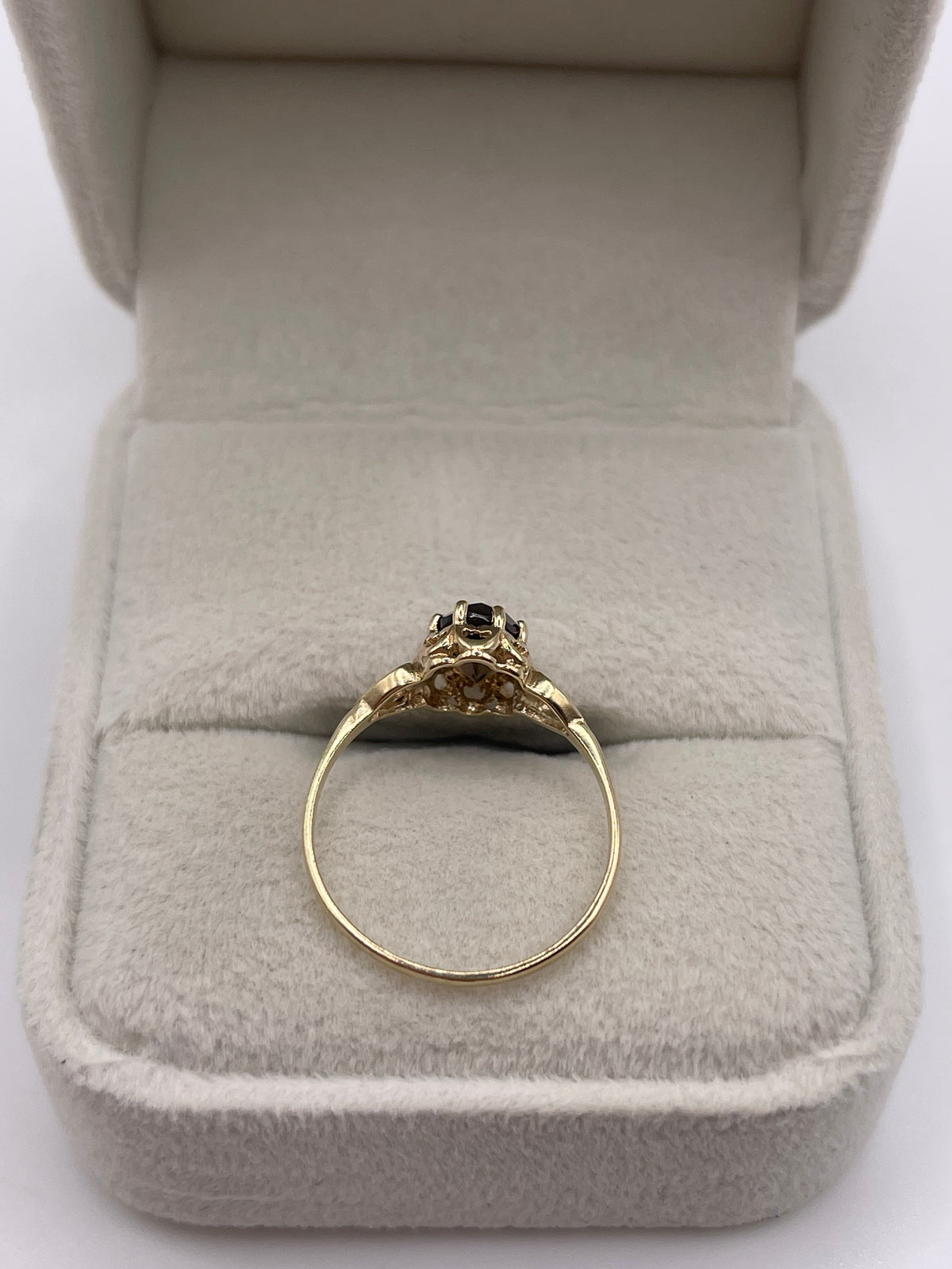 9ct gold Smokey quartz ring