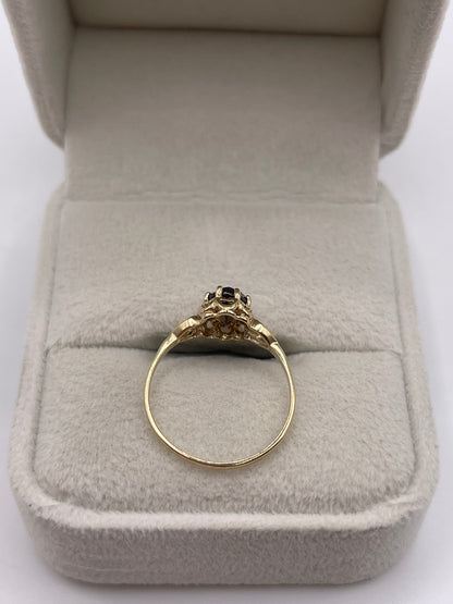9ct gold Smokey quartz ring