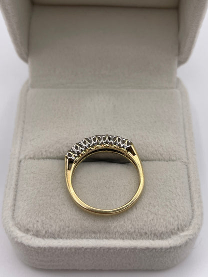 9ct gold diamond ring