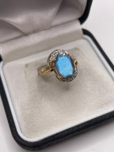 Load image into Gallery viewer, 9ct gold labradorite ring
