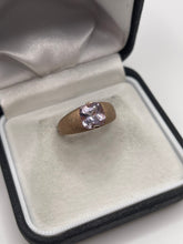 Load image into Gallery viewer, 9ct rose gold amethyst ring
