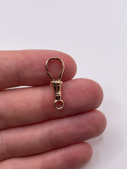 9ct rose gold dog clip 6
