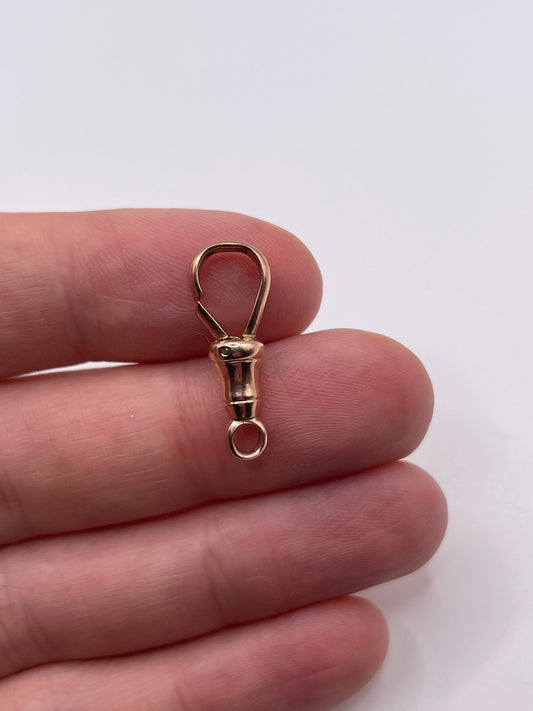 9ct rose gold dog clip 6
