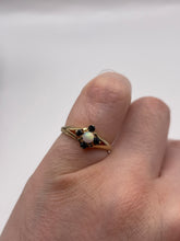 Load image into Gallery viewer, 9ct gold sapphire and opal ring

