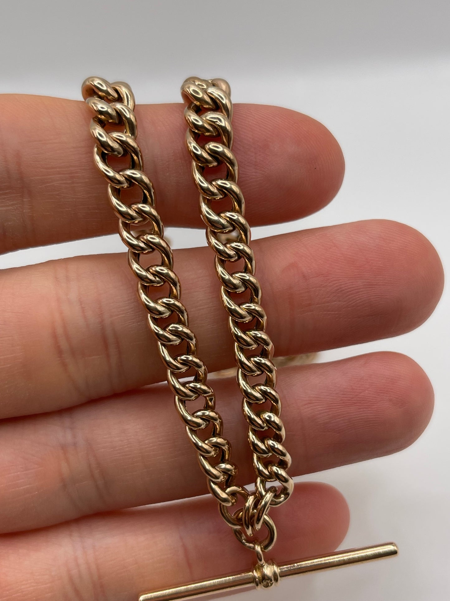9ct rose gold chain 446