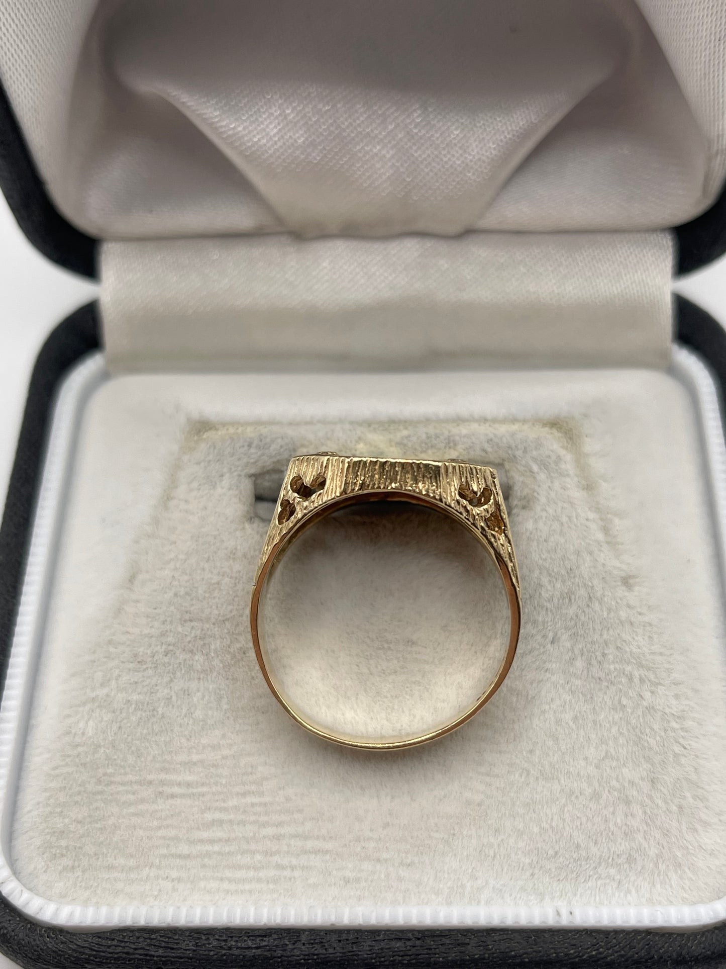 9ct gold coin ring