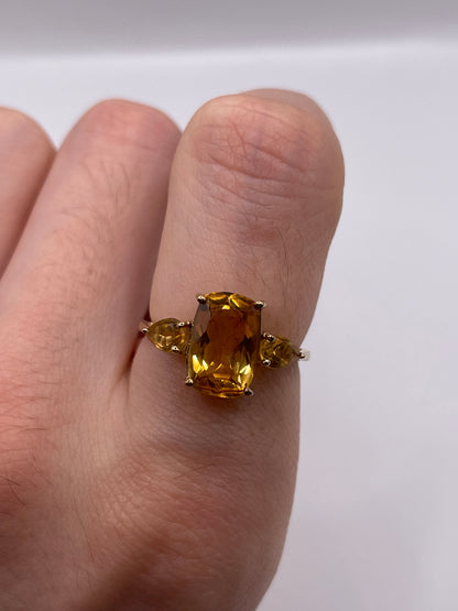 9ct gold citrine ring