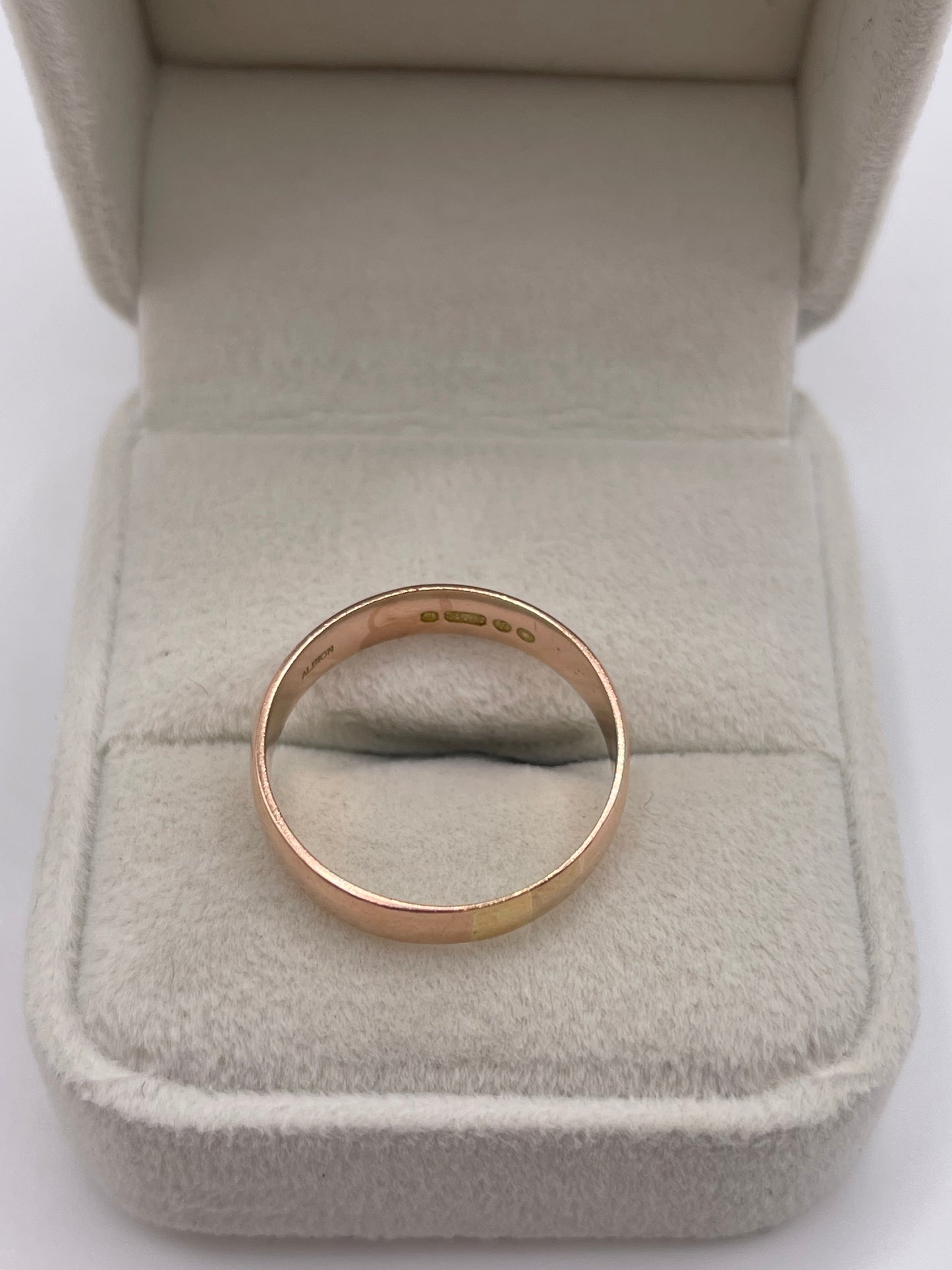 9ct rose gold band