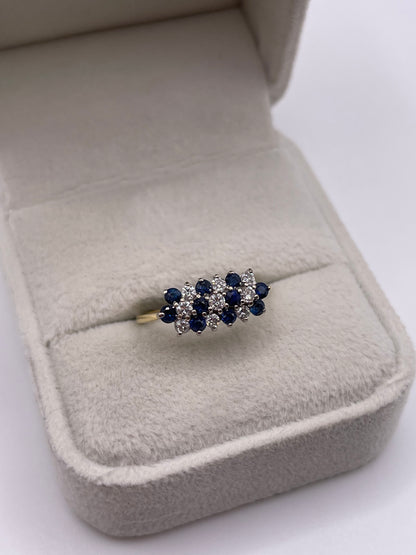 18ct gold sapphire and diamond ring