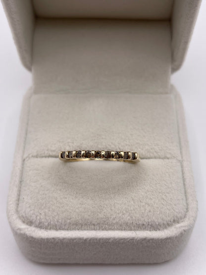 9ct gold diamond ring
