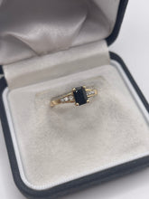 Load image into Gallery viewer, 14ct gold sapphire and diamond ring
