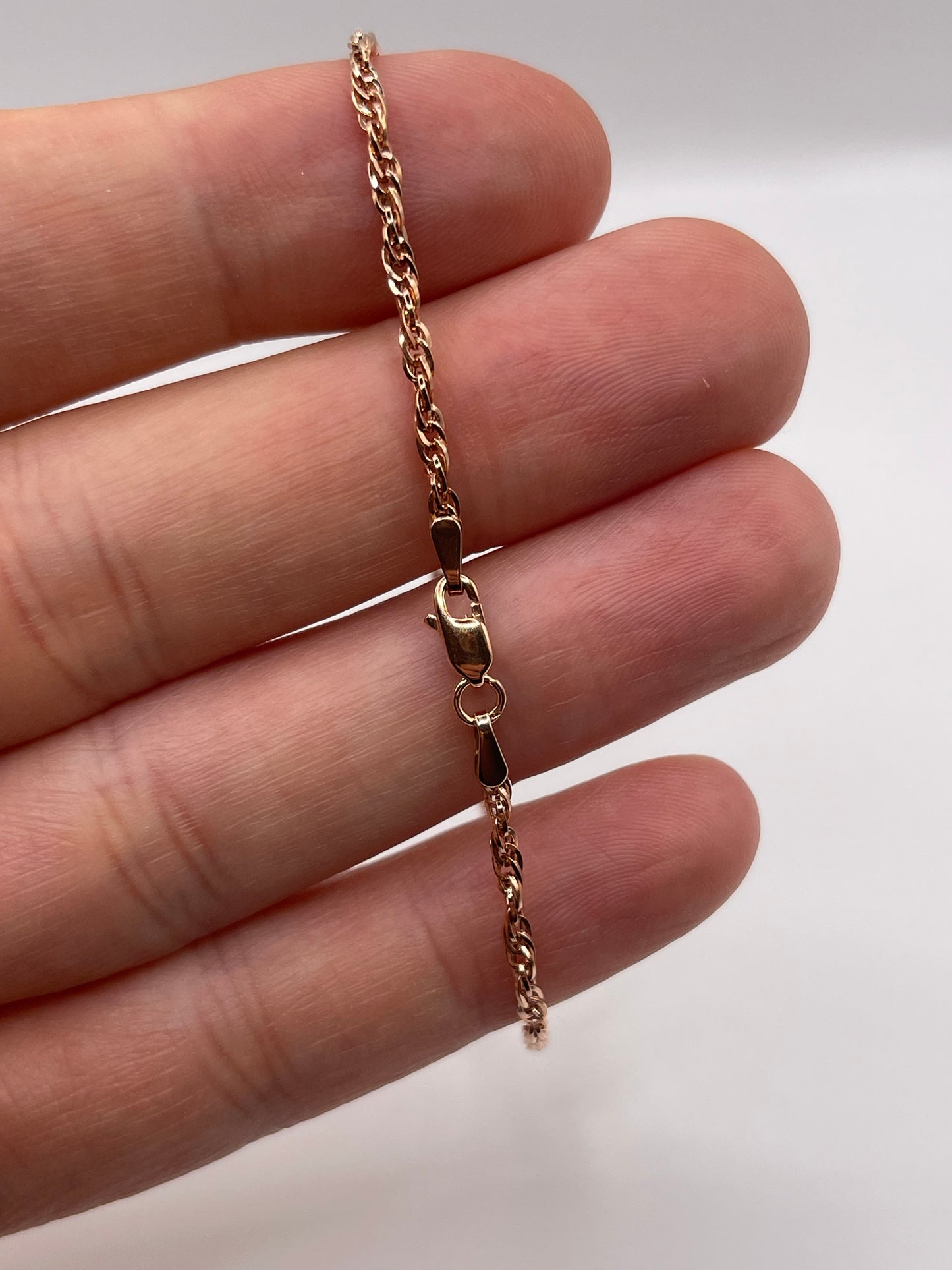 9ct rose gold bracelet
