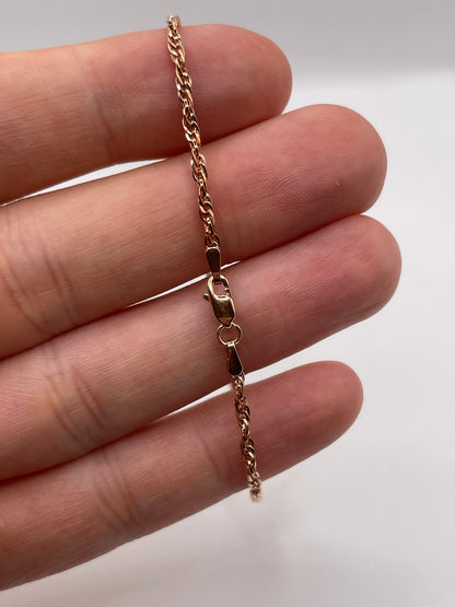 9ct rose gold bracelet