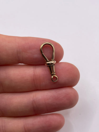 9ct rose gold dog clip 8