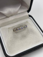 Load image into Gallery viewer, 9ct gold tanzanite and diamond ring
