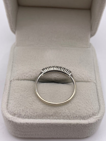 9ct white gold 25 point diamond ring