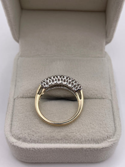 9ct gold 50 point diamond ring