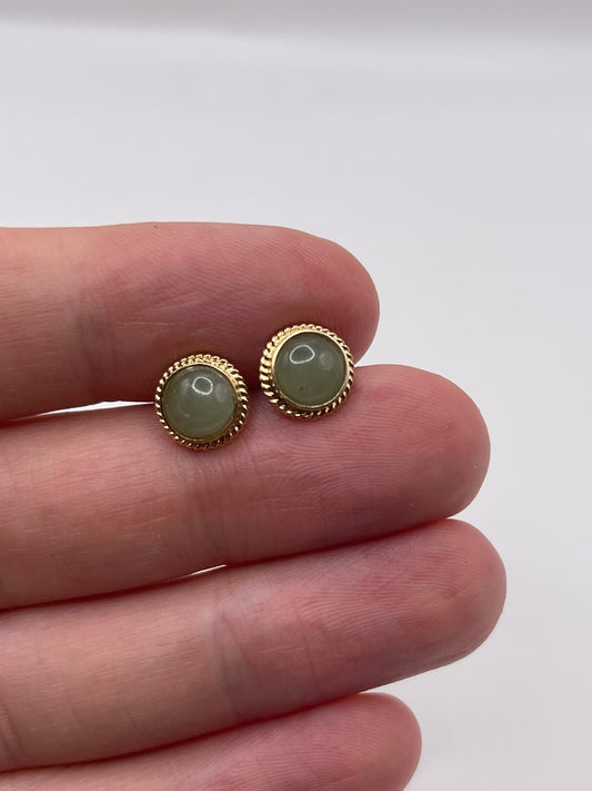 9ct gold quartz earrings