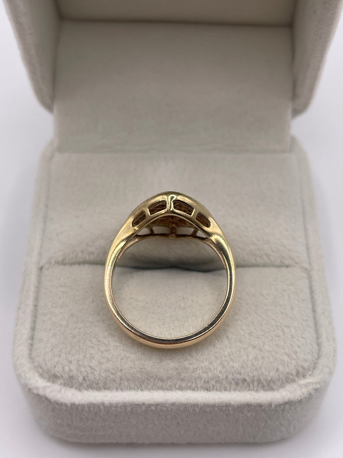 9ct gold diamond cluster ring