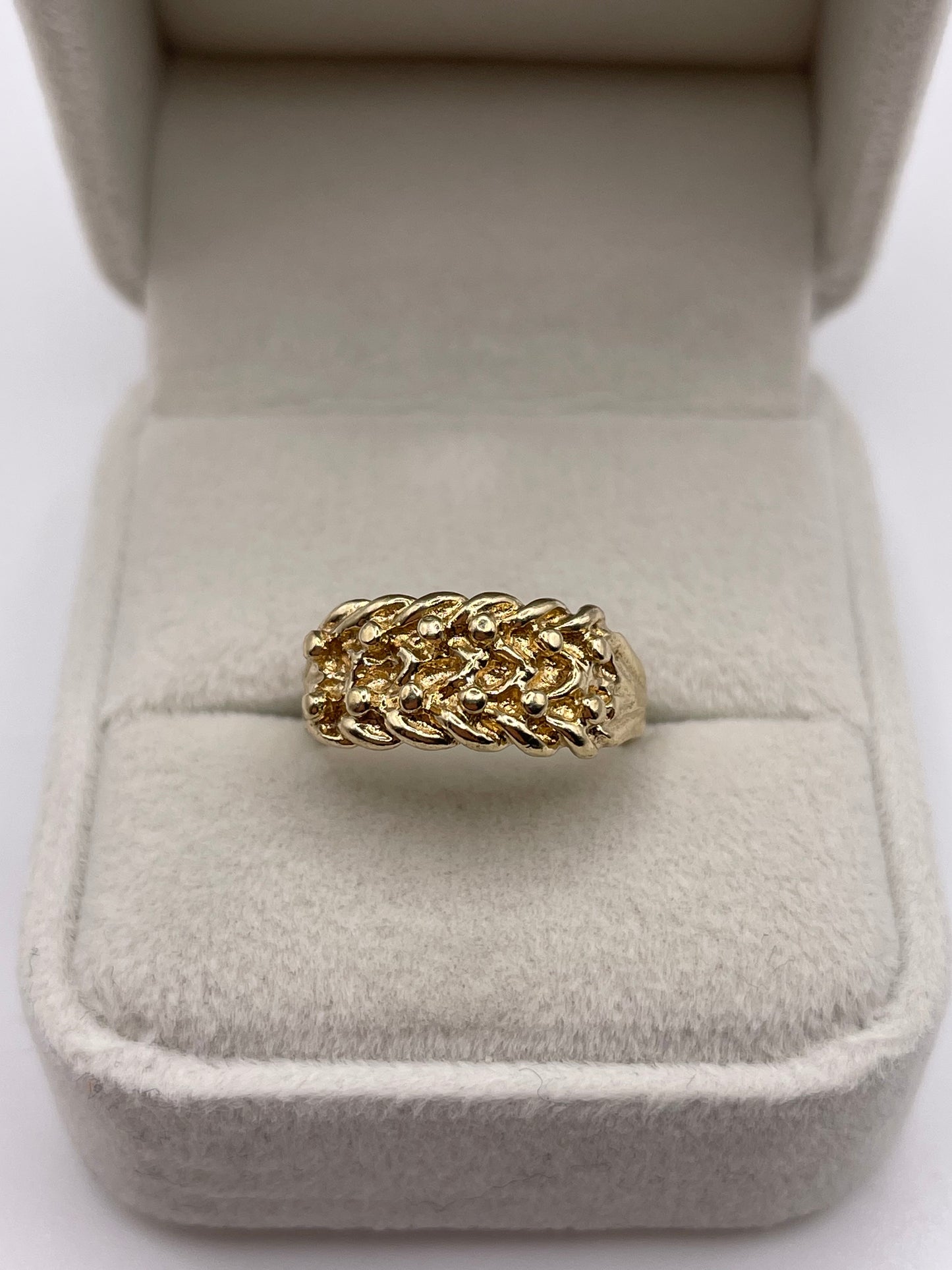 9ct gold keepers ring