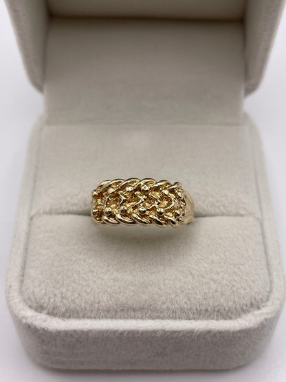 9ct gold keepers ring