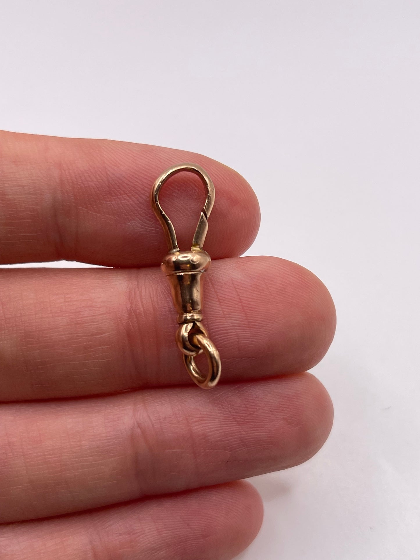 9ct rose gold dog clip 3