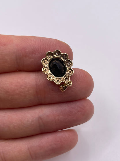 9ct gold sapphire and diamond pendant
