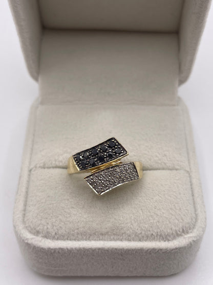 9ct gold diamond cluster ring