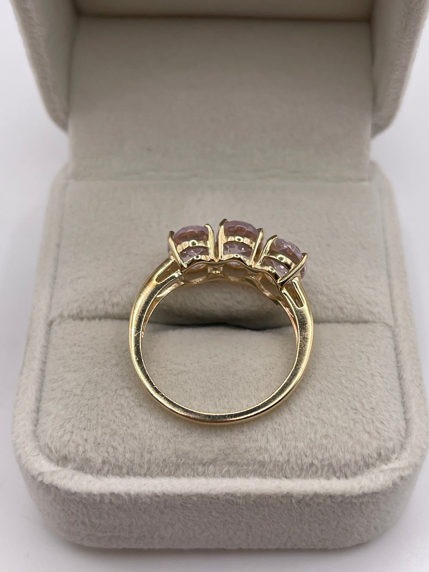 9ct gold kunzite ring