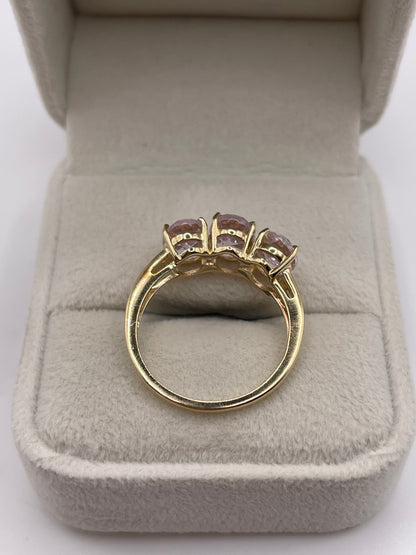9ct gold kunzite ring